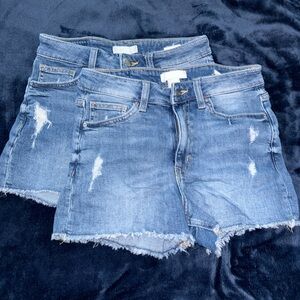 H&M High Waisted Jean Shorts, Size 4